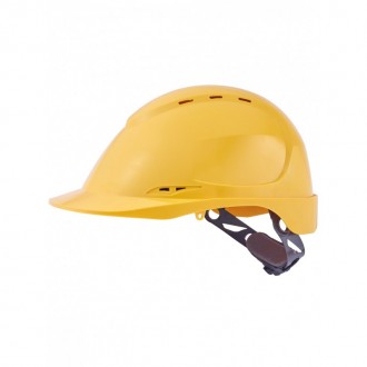 Casco de protección industrial con ventilación y rueda
