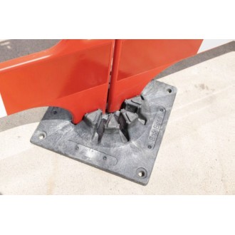 Base de caucho para valla Safegate