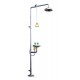 Ducha lavaojos pedestal INOX