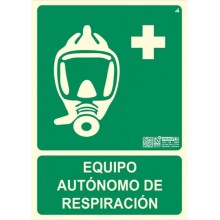 Señal equipo de respiración autónomo
