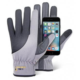 Guante de piel sintetica y PU (táctil)